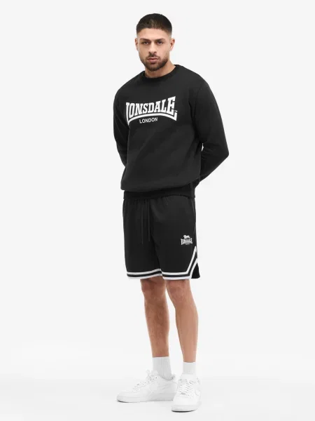 Світшот Lonsdale WELHAM бавовна/поліестер чорний