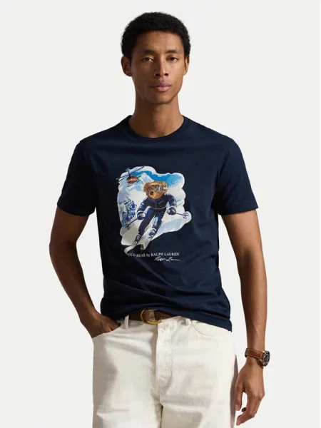 Polo Ralph Lauren Marškinėliai Tamsiai mėlyna