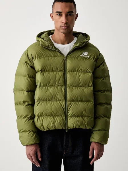 New Balance jachetă scurtă pentru bărbați verde
