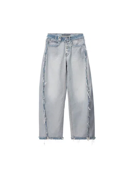 Szerokie jeansy Alexander Wang niebieskie