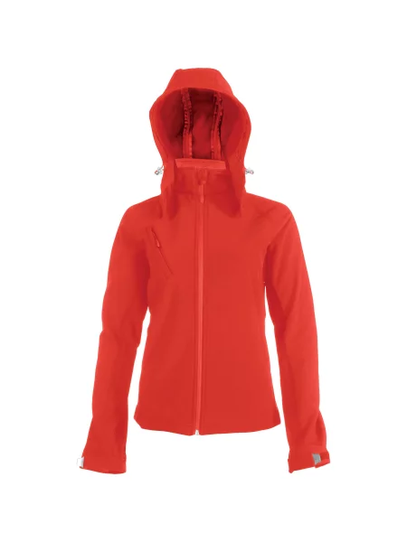 Kurtka Kariban Softshell À Capuche Amovible czerwona