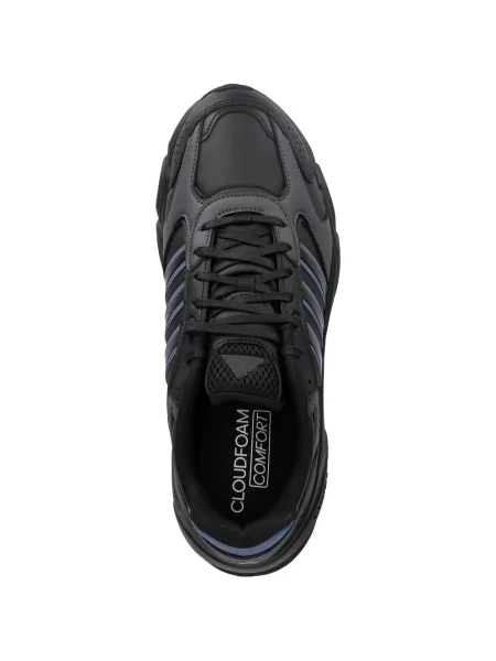 Pruhované běžecké běžecké boty Adidas Run 70S s potiskem černé