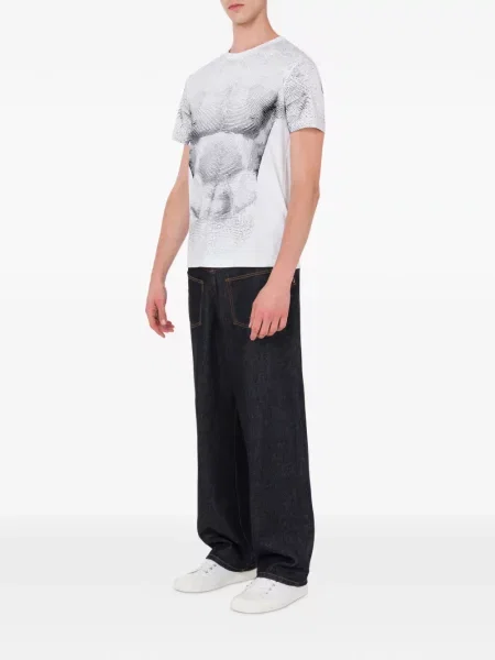 Tricou Moschino cu imagine alb