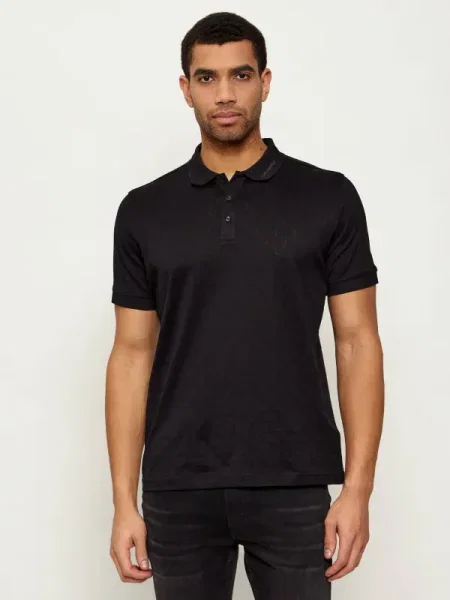 KARL LAGERFELD Tricou polo negru