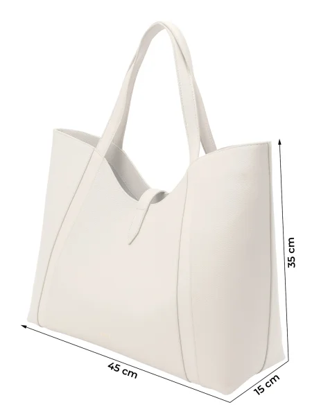 Geantă shopper Furla din piele alb