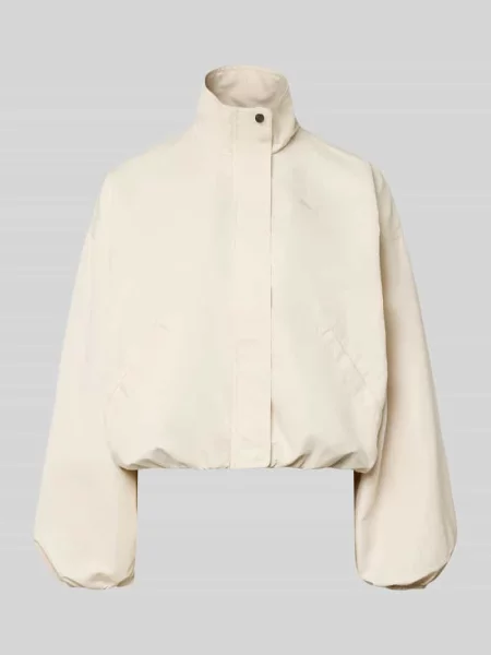 Kurtka bomberka ze stójką i nadrukiem logo Puma biały