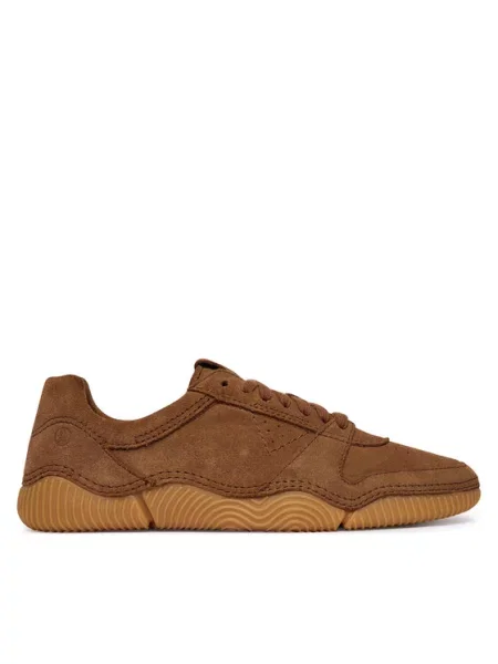 Clarks Sneakersy Sharpham Lace brązowy