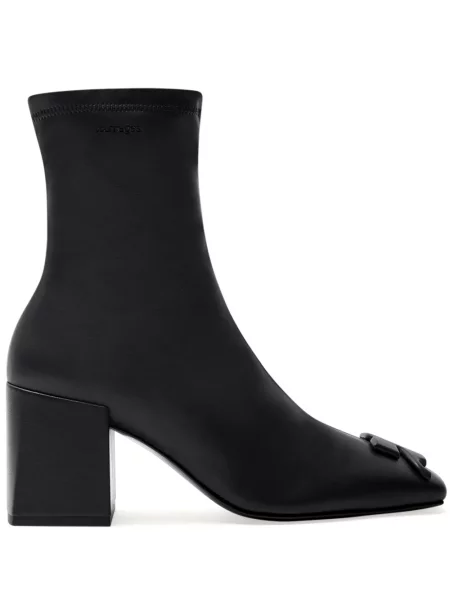Botine Courreges din piele negru