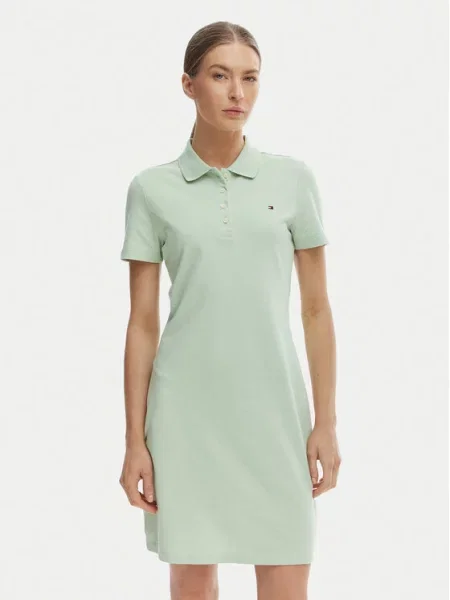 Každodenní šaty Tommy Hilfiger zelené