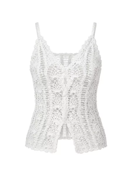 Top The Garment tricotate alb