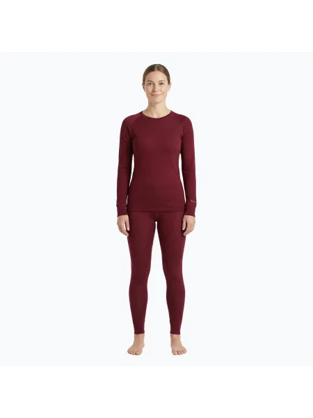Дамски комплект термо бельо WOOLCANO Merino burgundy
