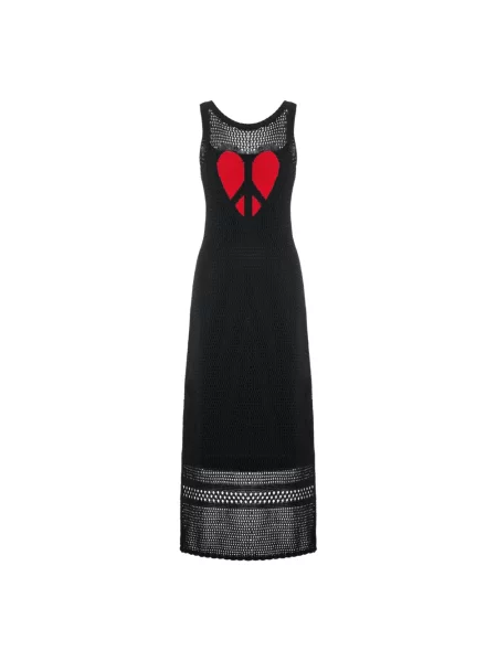 Haftowana sukienka Moschino czarna