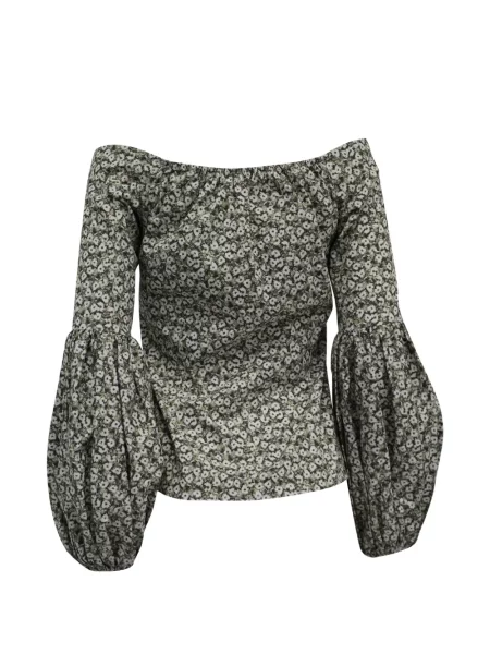 Bluză Caroline Constas cu model floral cu imagine verde