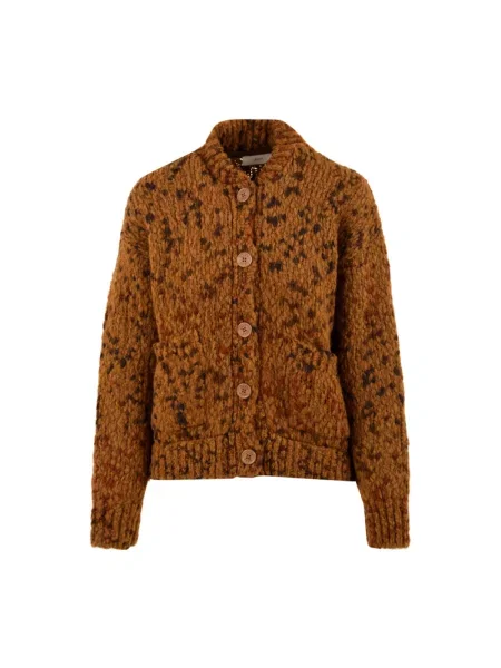 Sweter Akep wełniany brązowy