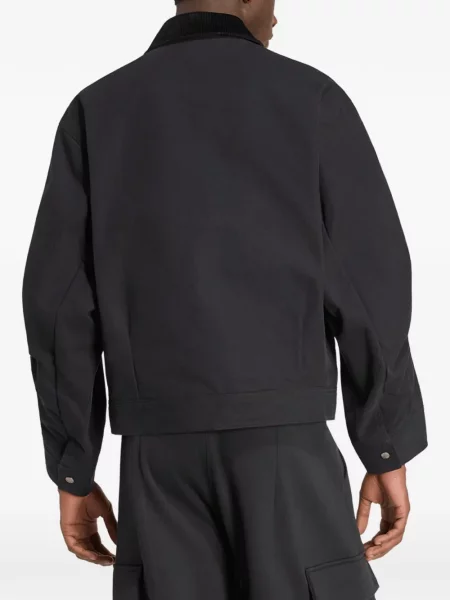 Geacă Adidas cu model floral din dantelă negru