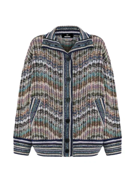 Cardigan Missoni tricotate albastru