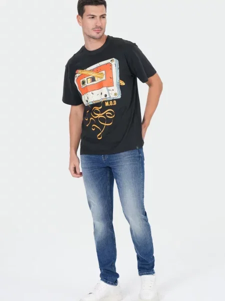 M.O.D MIRACLE OF DENIM Tricou negru