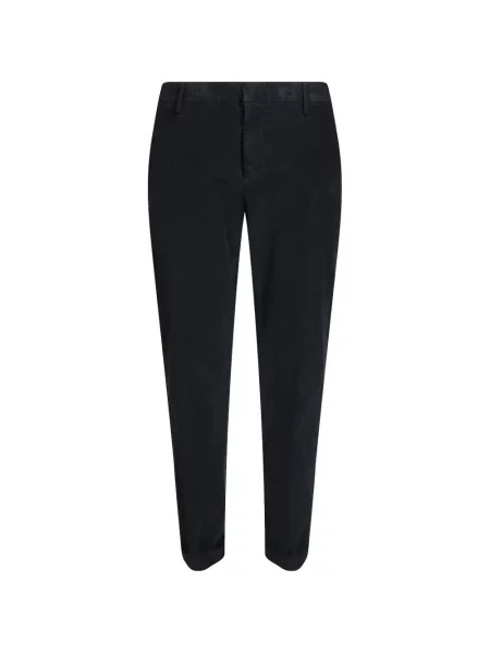 Pantaloni Dondup de catifea cord albastru