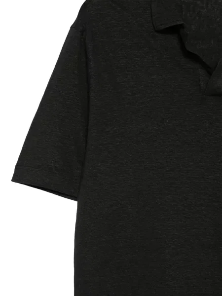 Tricou Dell'oglio cu decolteu în V negru