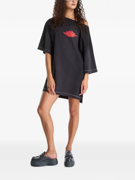 Rochie mini Jordan cu imagine negru