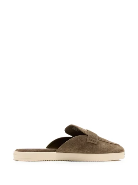 Szarvasbőr slip on mules Tory Burch barna