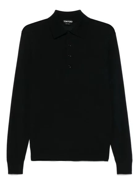 Polo Tom Ford de lână negru