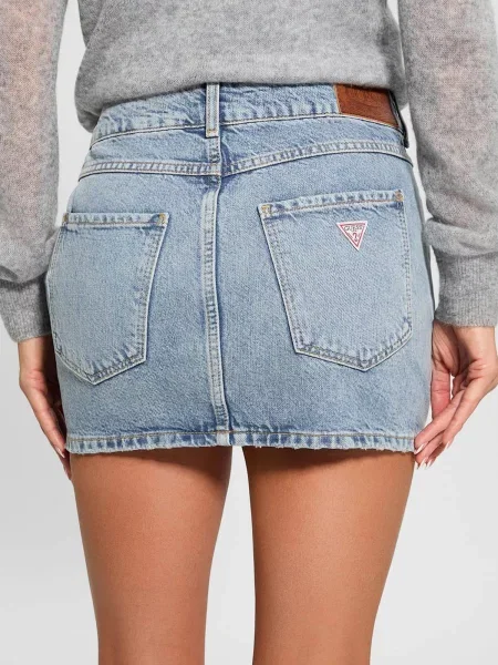 Джинсовая юбка Guess голубая
