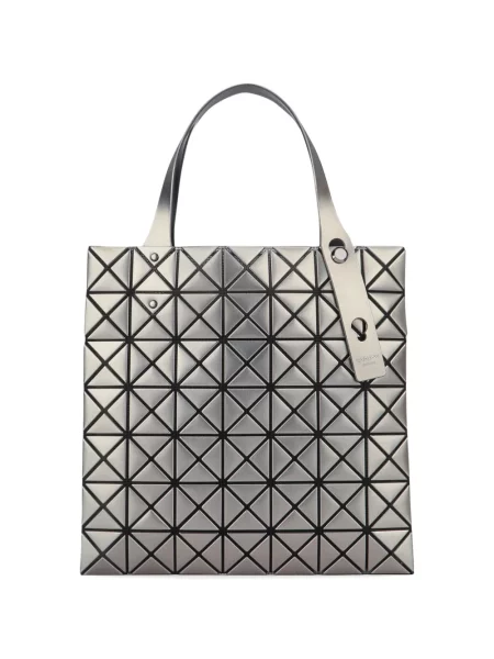 Мини платина чанта Bao Bao Issey Miyake сиво