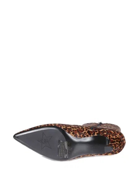Botine Ash cu imagine cu model leopard maro
