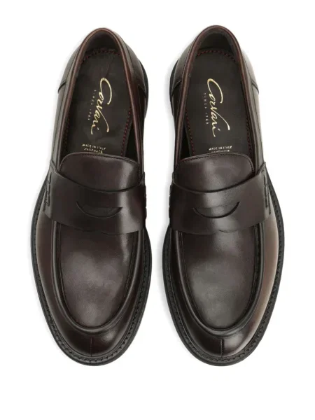 Pantofi loafer Corvari din piele maro