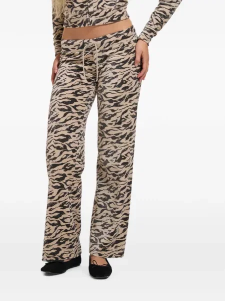 Pantaloni Juicy Couture cu imagine cu model zebră alergare