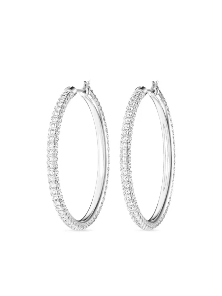 Cercei Swarovski cu strasuri argintiu