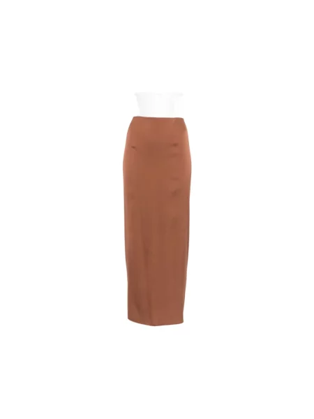 Spódnica maxi Silk95five brązowa