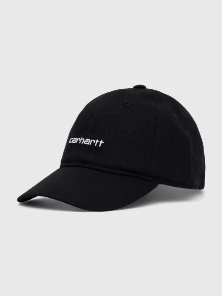 Carhartt WIP șapcă de baseball din negru cu imprimeu alb