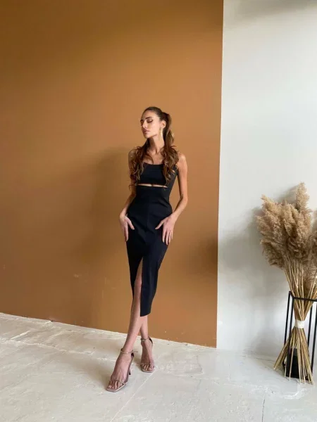 Сукня міді Milirud чорний