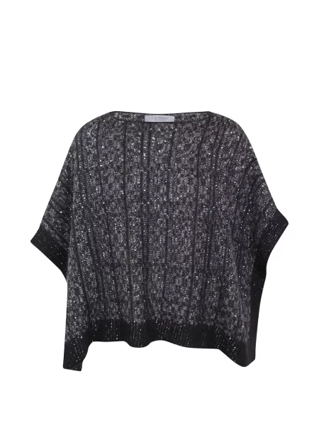 Poncho D.exterior cu paiete maro