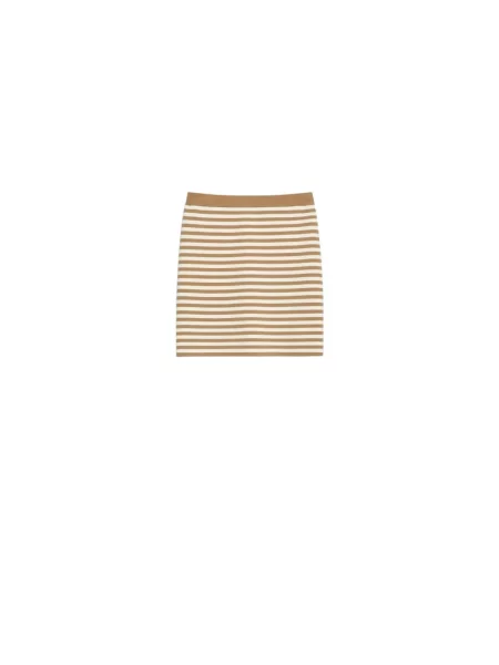 Dzianinowa mała mały spódnica mini Max Mara beżowa