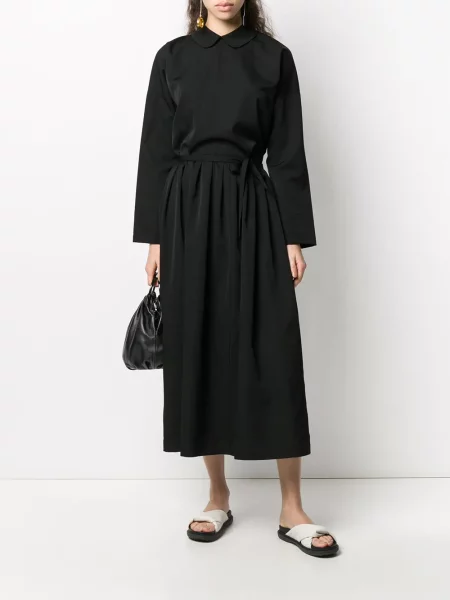 Zavinovací oblekové šaty Comme Des Garçons Pre-owned černé