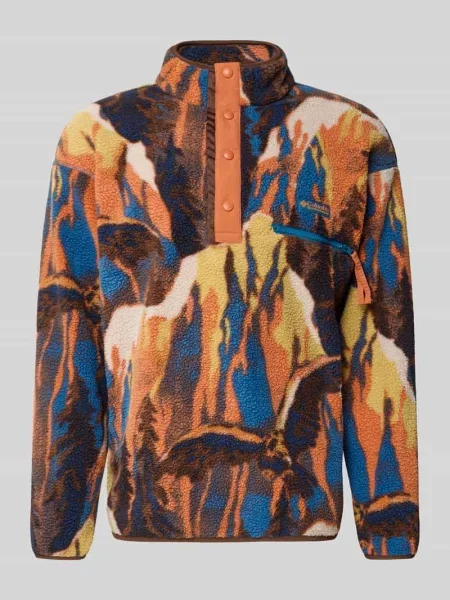 Sweter polarowy z naszywką z logo model HELVETIA' Columbia