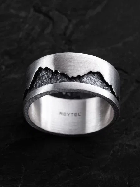 REYTEL Inele MOUNTAINS argintiu