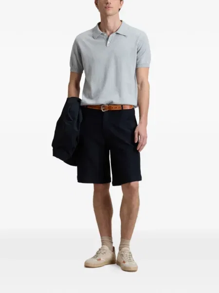 Tricou polo Woolrich scurt albastru