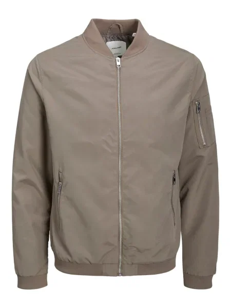 JACK & JONES Prechodná bunda Rush tmavošedá hnedá