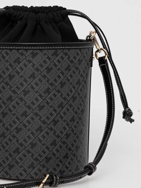 TOMMY HILFIGER Válltáska MONOPLAY világosszürke fekete