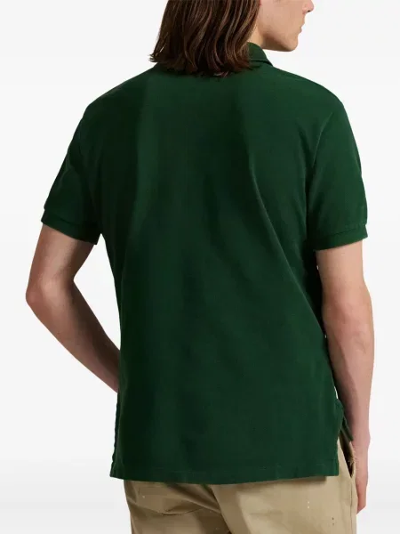 Μικρός κασκέτο Polo Ralph Lauren με χαμηλή μέση υφαίνω διαγωνίως πράσινο