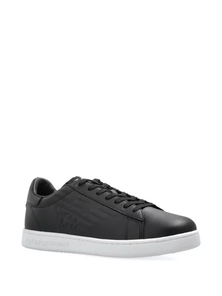 Iš natūralios odos sportbačiai Ea7 Emporio Armani juoda