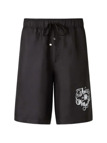 Pantaloni scurți Amiri cu imagine negru