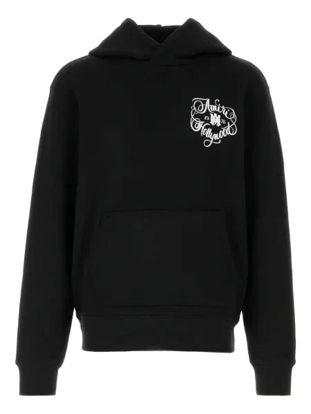 Majica s kapuljačom Amiri s printom crna