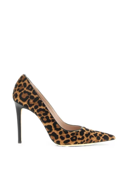 Pantofi cu toc Stuart Weitzman cu imagine cu model leopard maro