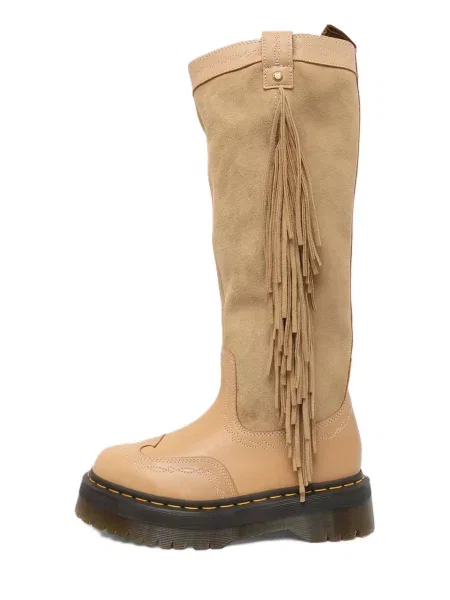 Dr. Martens Cizme Fringe Hi' bej