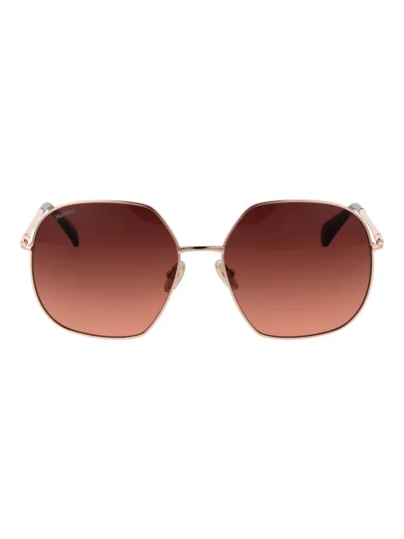 Okulary przeciwsłoneczne Max Mara gradientowe żółte